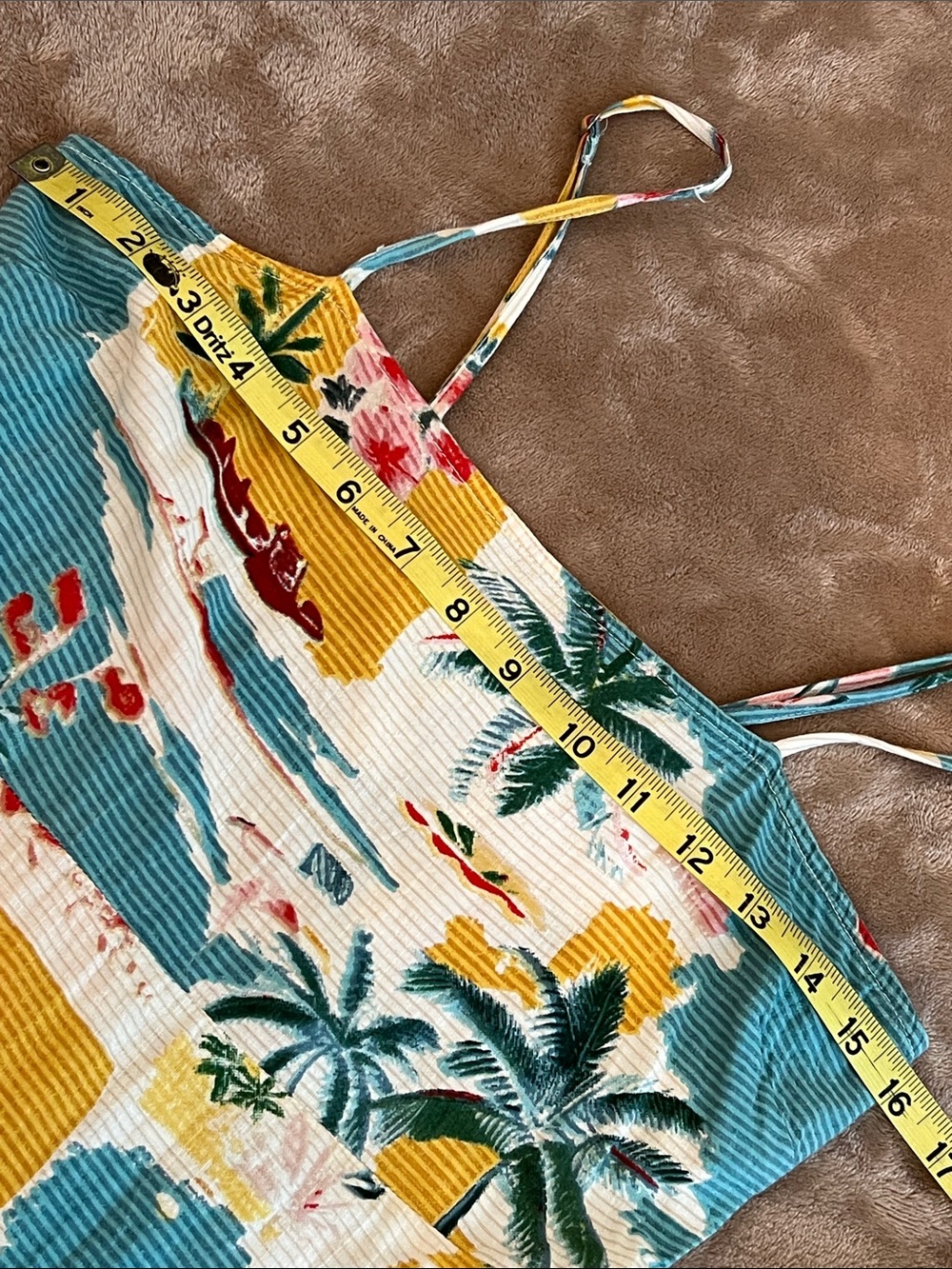 True Destinations Tropical Print Maxi Dress in Teal and Multicolor - Picture 7 of 9